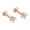 Rose Gold, variant on 1 Pair Sterling Silver Body Nose Pin Lip Labret Piercing Ring Stud A4265-Rose Gold