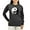 Charcoal, variant on - Wolf Therian Ying Yang Women's Long Sleeve Dark T - Women's Long Sleeve Graphic Tee Casual Fit