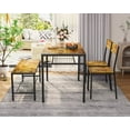 thumbnail image 4 of Lofka Kitchen Table and Chairs Set for 4 with Storage Bench Rack for Dining Room. Retro, 4 of 12