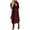 Wine Red, variant on Women's Faux Wool Coat Blouse Thin Coats Trench Long Jacket Ladies Slim Long Belt Gray L
