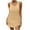 Yellow, variant on Summer Dresses For Women 2025 Sevevn Woman Solid Color Fashion Sleeveless V-Neck Drawstring Beach Dress