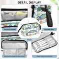 thumbnail image 4 of Nylon Fish Mouth Pencil Case with Large Capacity Zipper Pencil Pouch Blue and Green Crabs Pencil Bag Organizers, 4 of 7