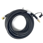 Madol 12 FT Propane Quick Connect Hose for RV to Grill, BBQ Quick Release LP Gas Line for Camp Chef Stove, Pit Boss Burner [2677] - 3/8 Female Flare Fitting x 1/4 Full Flow Male Plug