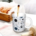 thumbnail image 3 of Yiaed Cartoon Planets Print Ceramics Coffee,Large Handle Design,Extra Large Tea and Coffee Cup for Office and Home Mugs, 3 of 6