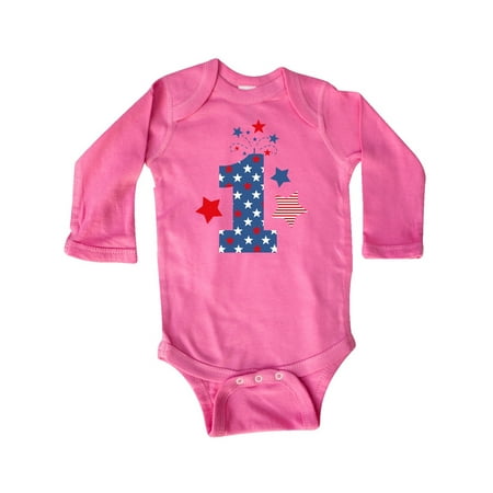 

Inktastic Firecracker 1st Birthday Gift Baby Boy or Baby Girl Long Sleeve Bodysuit
