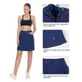 thumbnail image 6 of Little Donkey Andy Women's Athletic Skort Skirts UPF 50+ Quick Dry Golf Tennis Causal Skirt with Pockets Navy XXL, 6 of 6