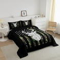 Deer Camo Comforter Set Queen Antlers Hunting Camo Bedding Sets for Teen Boys Men Camouflage