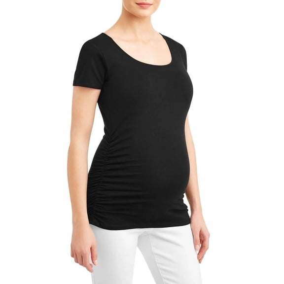 Times Two Ruched Sides Maternity T-shirt