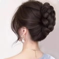 thumbnail image 3 of Fashion Women Twisted Bun Wig Hairpin Clip In Hairpiece Perfect for Covering Updo Hair in Stylish Occasions, 3 of 8