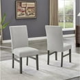 thumbnail image 4 of Selena 6Pc 60" Rectangular Gray Faux Marble Wood Dining Set w/4 Chairs & Bench, 4 of 7