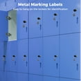 thumbnail image 2 of Numbered Tags, 100 Pcs Number 001-100 Stamping Number Tags Labels for Classification, Round Metal Numbered Marking Identification Hang Tags with Key Ring for Keys, Cabinets, Boxes, Animals, Plants, 2 of 6