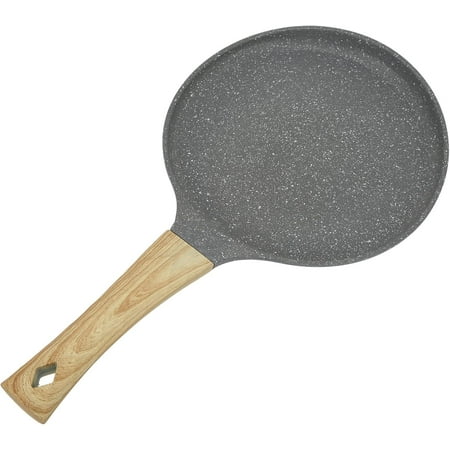 

Pancake Pan Cooking Pan Frying Pan Flat Bottom Even Heating Stick Free Cooking Kitchen Ware with Handle for Food(20cm)