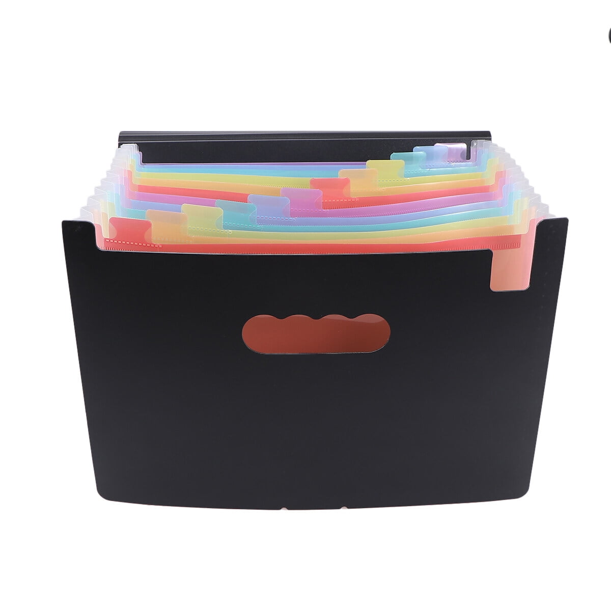 Supvox Portable Black Accordion File Folder A4 for Office, School & Home Document Storage and Organization