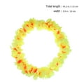 thumbnail image 4 of 1 Set 4pcs Hawaiian Garland Necklace Bracelets Thicken Tropical Beach Party Fancy Accessaries (Yellow), 4 of 10