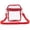 Red,8.86X6.89X2.36", variant on Clear Waterproof Crossbody Storage Bag,8.86X6.89X2.36" Transparent Adjustable Strap Shoulder Pouch, Portable See Through Mini Messenger Purse, Lightweight Small Carry Case for Travel, Daily Use