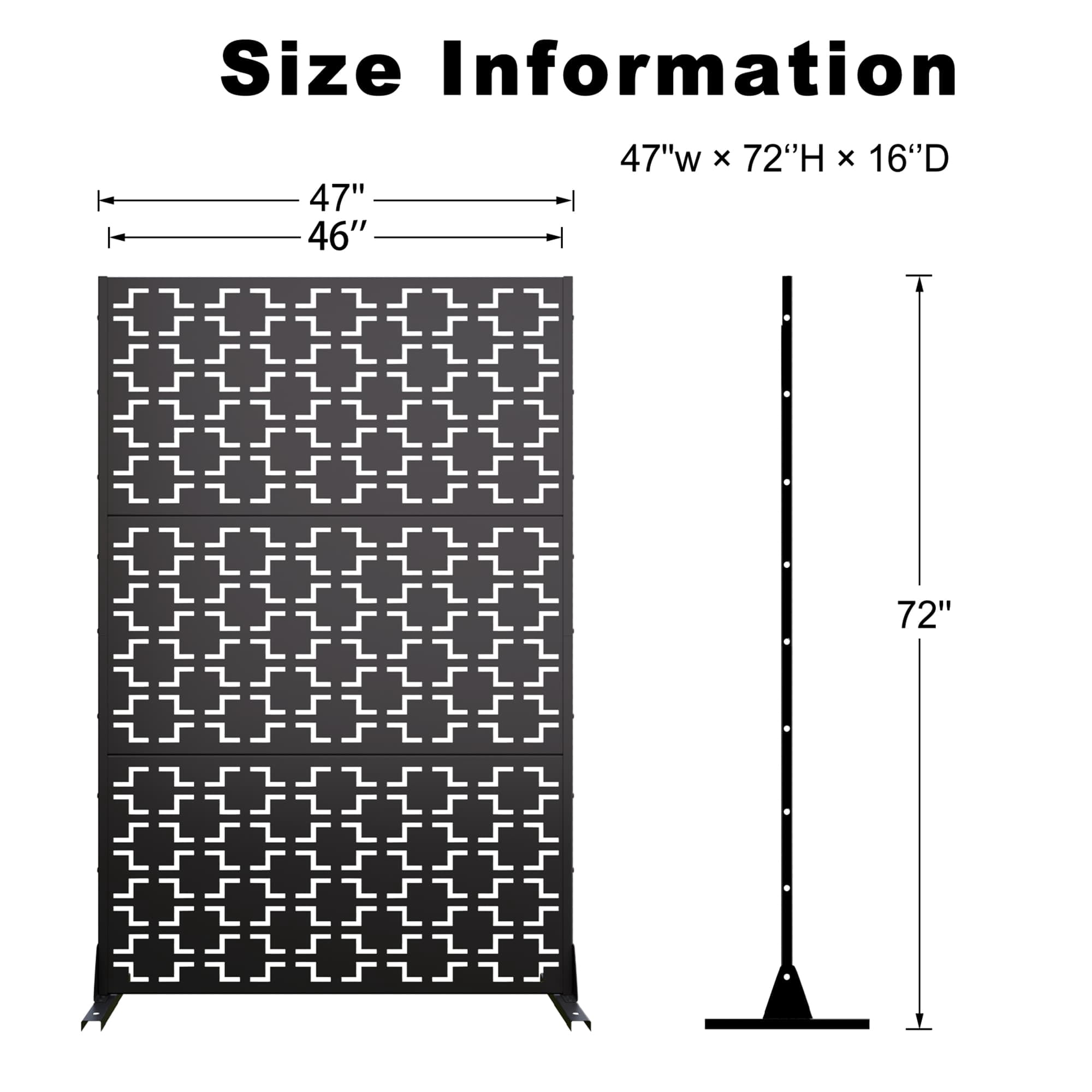 MAYEERTY Tall Extra Wide Extra Wide Privacy Screen, Folding Privacy Screens with Diamond Double-Weave Room dividers and Freestanding Room Dividers Privacy Screens