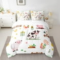 thumbnail image 2 of jejeloiu Cute Cattle Sheep Twin Bedding Sets 7-Piece,Farm Animal Bedding Comforter Set,Rustic Farmhouse Cabin Sheet Sets For Boys Girls,Ultra Soft Home Decor, 2 of 8