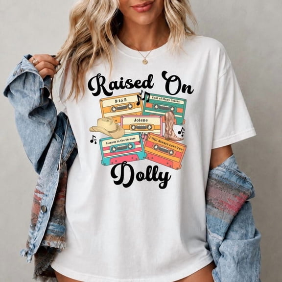 Dolly Raised On Dolly Retro Cassette T-Shirt