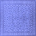 thumbnail image 1 of Ahgly Company Indoor Square Oriental Blue Industrial Area Rugs, 6' Square, 1 of 4