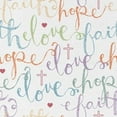 thumbnail image 4 of David Textiles 44" x 1 Yard Cotton Faith Hope Love Precut Fabric, White, 4 of 7