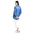 thumbnail image 3 of Camisa satinada Roman Fashion Juvenil 1016 Azul marino M, 3 of 6