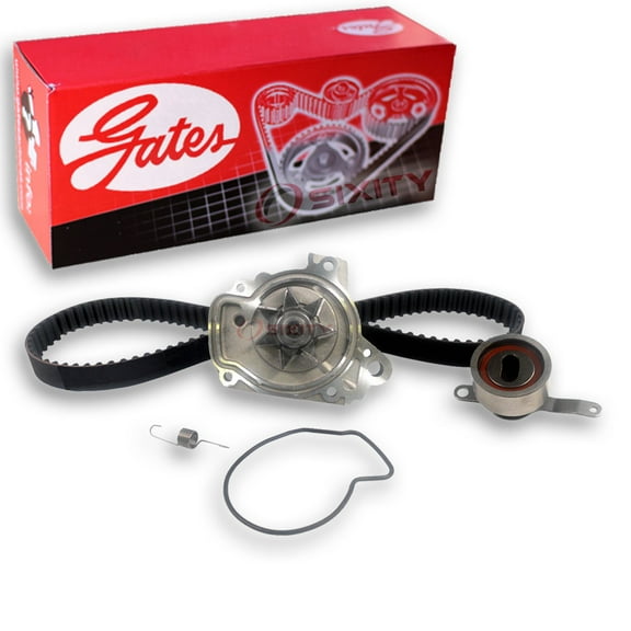 Gates PowerGrip Timing Belt Kit w Water Pump compatible with Honda Civic 1.6L L4 1996-2000