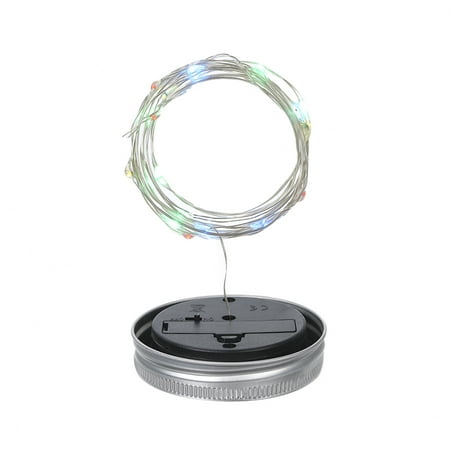 

Mason Jar Solar Lantern Lights Waterproof Lid Lamp Fairy Copper Wire String Outdoor Decor Patio Garden Decor