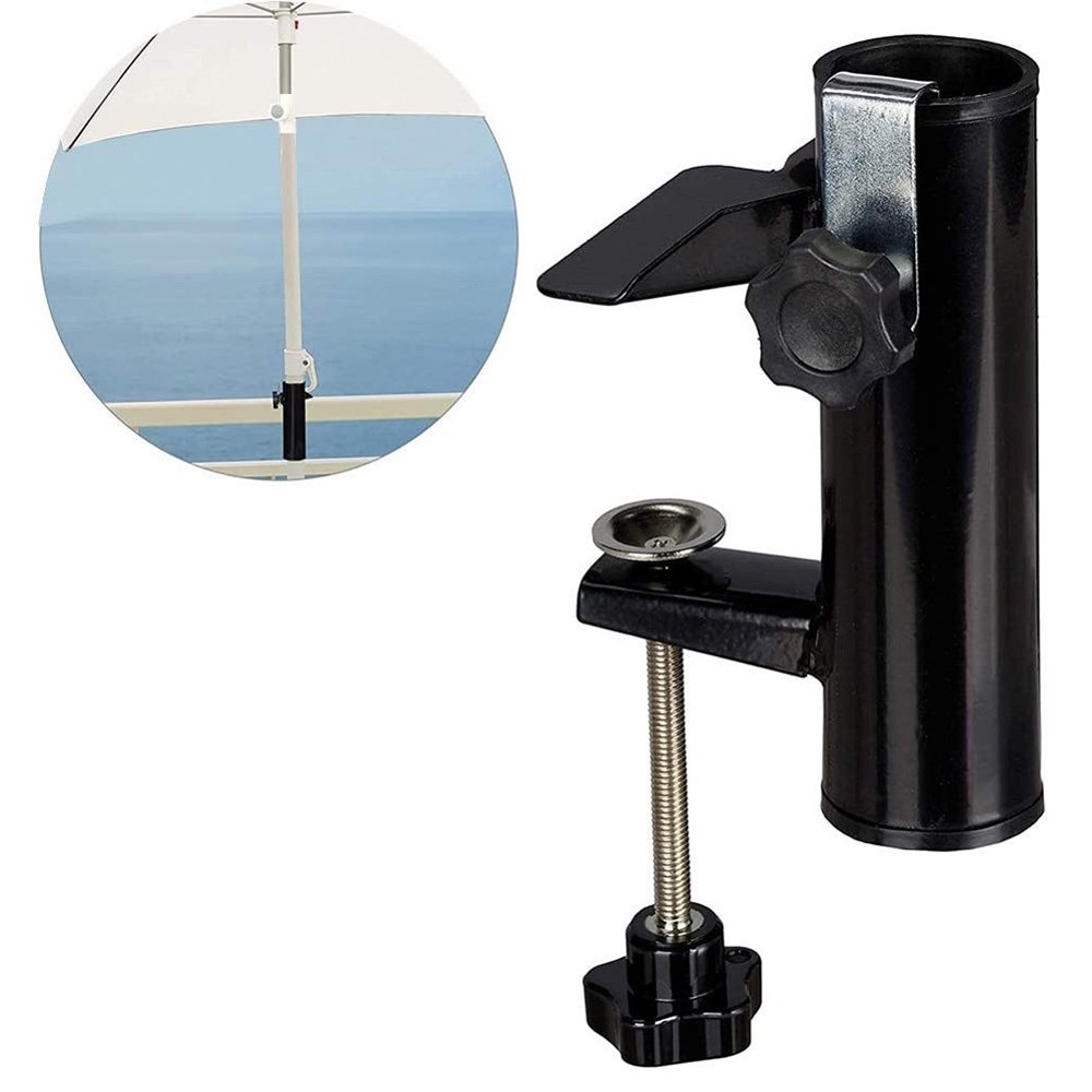 Parasol Holder for Balcony Railing Patio Garden Umbrella Support Stand