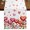 White Light Pink Deep Red, variant on Table Runners 60 Inches Long Dress Scarves, Valentine's Day Farmhouse Kitchen Table Runner, Small Coffee Tablerunners, Pink Love Flowers Leaves Plants Spring Beige 13x60 Inch