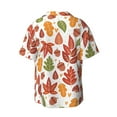 thumbnail image 2 of Disketp Men's Hawaiian Acorns and Autumn Leaves Print Shirts Button Down Holiday Beach Shirts-4X-Large, 2 of 7