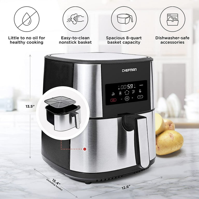  Chefman Electric Indoor Air Fryer + Grill Does It All