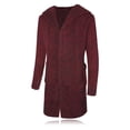 thumbnail image 1 of Chaqueta con capucha tipo cárdigan de longitud media para hombre con hebilla de cuerno Suéter grueso para hombre Suéter informal de talla grande, 1 of 5