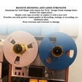 thumbnail image 4 of Empty Tape Reel, 1/4 10 Inch Recording Tape Reel, Universal Take Up Reel, 3 Holes Open Reel Audio Takeup Reel, Aluminum Alloy Replacement Empty Reel Sound Tape for Recording, 4 of 8