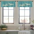 thumbnail image 4 of LALILO Kitchen Curtain Valance Industrial Car Rod Pocket Window Curtain 52"x 18" Set of 2, 4 of 6