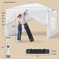 thumbnail image 2 of Asofer  Patio Conversation Sets，Spacious Patio Sectional Furniture Set with White Gazebo for Courtyard,Poolside,Party,Beige, 2 of 16
