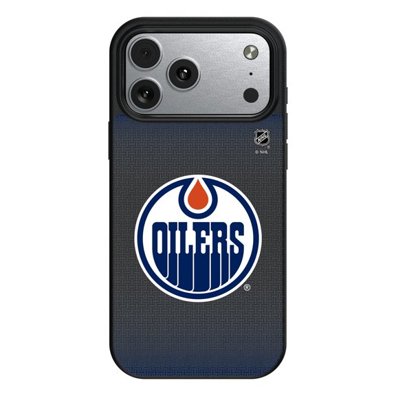Edmonton Oilers Linen Logo iPhone Magnetic Bump Case