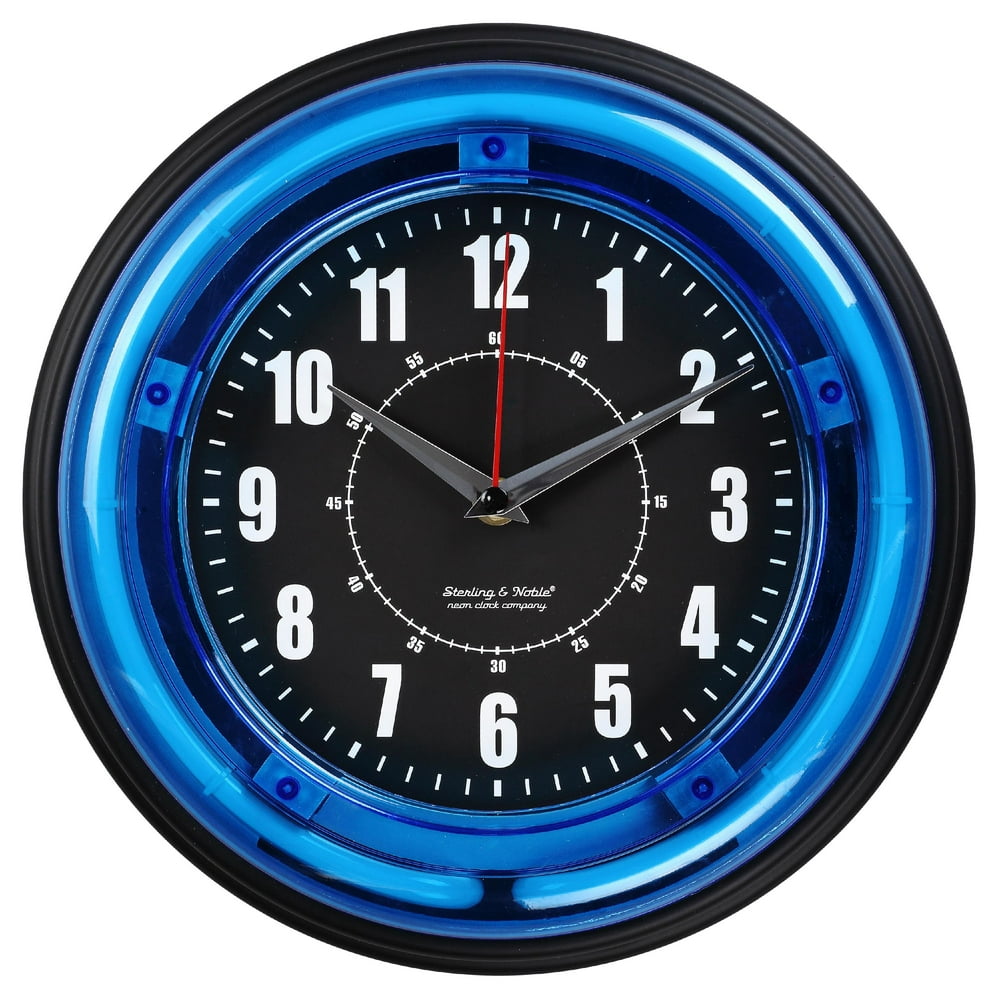 Sterling & Noble Indoor 11" Neon Wall Clock