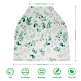 thumbnail image 3 of Nursing Cover Breastfeeding Scarf, Car Seat Covers for Babies Infant Carseat Canopy, Stretchy Soft Breathable Multi-Use Cover Ups for Stroller High Chair Shopping Cart, Baby Essentials for Summer, 3 of 6