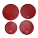 thumbnail image 2 of Bandeja de Servicio de 4 Piezas Bandeja de Dulces de Frutas de Madera Redonda Roja de Estilo Chino para la Decoración de la Boda del Hogar ANGGREK  Otros, 2 of 8