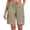 15# Khaki, variant on 9" 10" Inseam Hiking Cargo Shorts Womens 6 Pockets Pull on Bermuda Shorts Lightweight Quick Dry Outdoor Workout Running Athletic Short Summer Travel Loose Black M