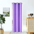 thumbnail image 5 of Blackout Window Curtain 84 " inch Long 1 Panel K68 Lilac Color Thermal Top Grommets for Bedroom Closet Divider Room Home Décor, 5 of 6