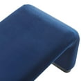thumbnail image 6 of Accent Chair Bench Ottoman, Blue Navy, Velvet, Living Kitchen Cafe Bistro Hospitality Restaurant, Modern Contemporary Boutique HB36445, 6 of 9