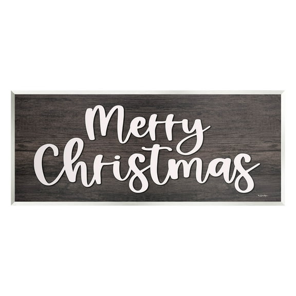 Merry Christmas Farmhouse Phrase Holiday Graphic Art Unframed Art Print Wall Art