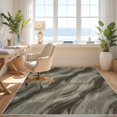 thumbnail image 3 of Design&I 9'x12' Washable Area Rug Snag-Free Beige Faded Overlapping Fields Asymmetrical Checkered Hallway for Dining Room, Basement, Large Office, 3 of 7