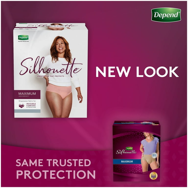 Depend Silhouette Incontinence & Postpartum Underwear For Women