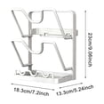 thumbnail image 2 of PEONAVET A Shelf Kitchen Pot Cover Rack Spatula Storage Rack Vegetable Board Drainage Multifunctional Household Countertop Multi-layer Sitting Cutting Board, 2 of 2