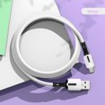 thumbnail image 2 of Cable Tipo C USAMS para Samsung Huawei Xiaomi Silicon 1m Blanco, 2 of 8