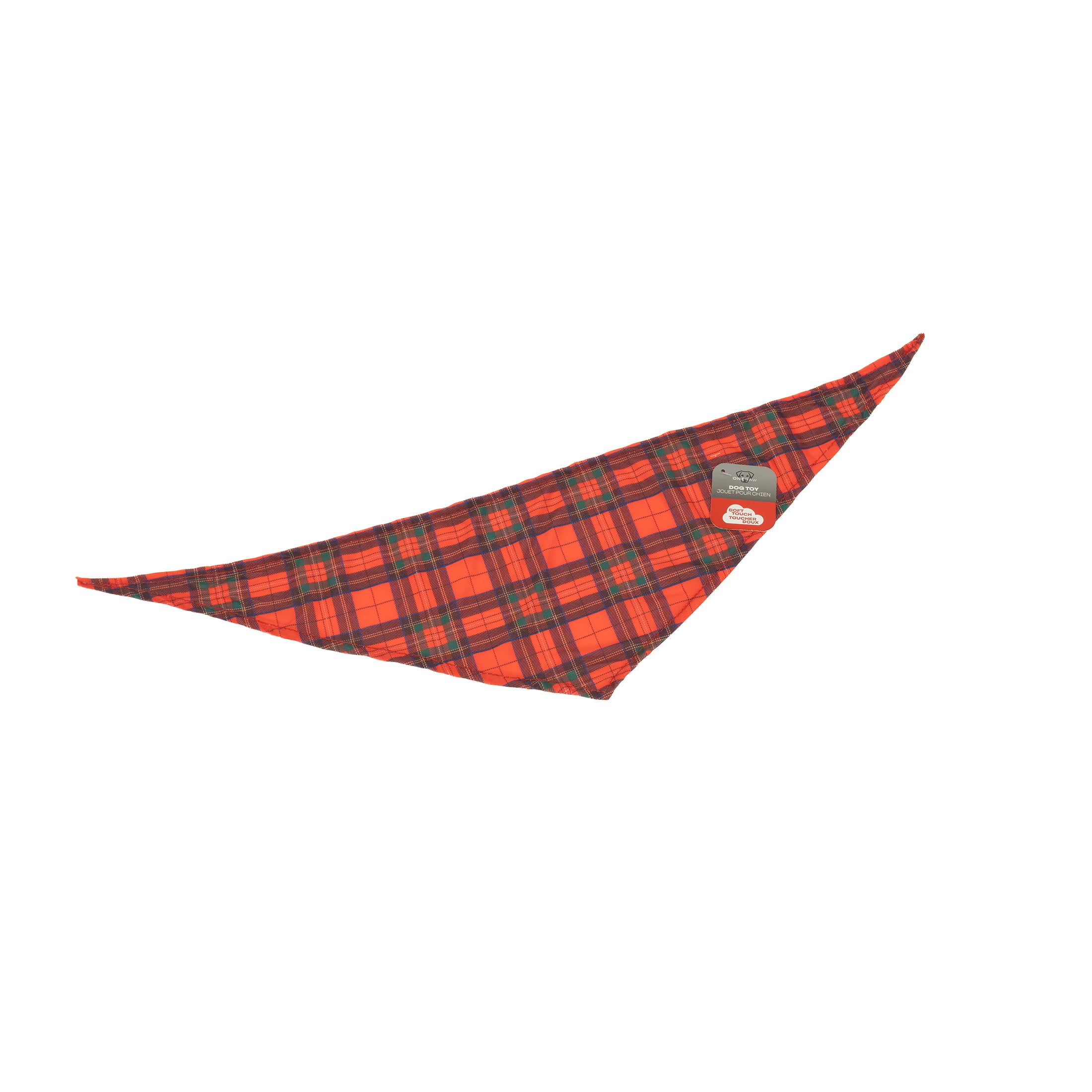 One Paw, Holiday Bandana, Dog Accessory, Festive Fashion Wear, Red