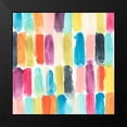 thumbnail image 2 of Vess, June Erica 20x20 Black Modern Framed Museum Art Print Titled - Swish Swatch II, 2 of 5