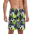 thumbnail image 2 of Sikiie Football Mens Pajama Shorts, Lightweight Lounge Pant with Pockets Soft Sleep Pj Shorts for MenXX-Large, 2 of 6